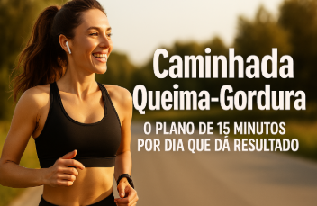 foto com os dizeres Caminhada Queima-Gordura