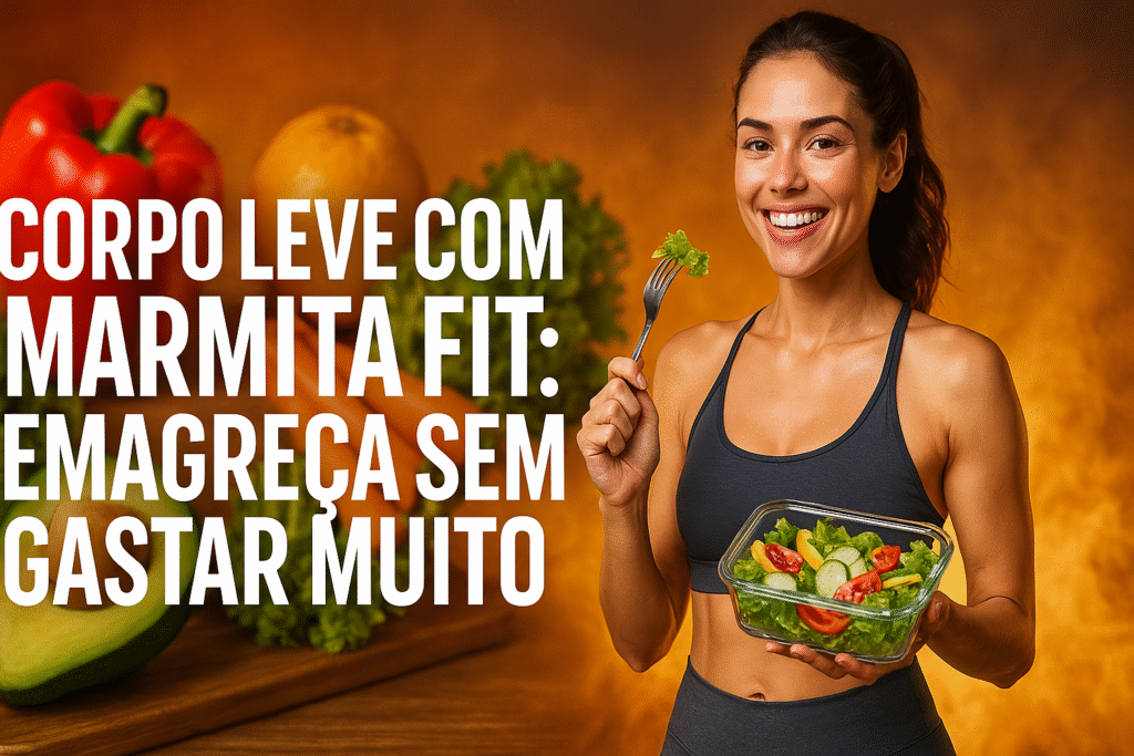 foto com os dizeres Corpo leve com marmita FIT