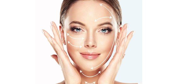 foto de um rosto feminino apos os tratamentos de beleza