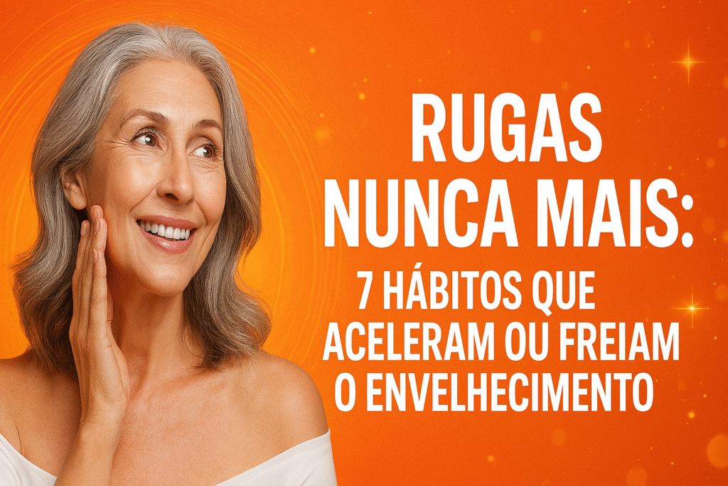 foto com dizeres Rugas nunca mais