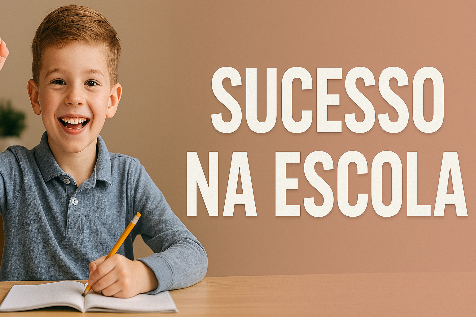 Foto escrito Sucesso na escola